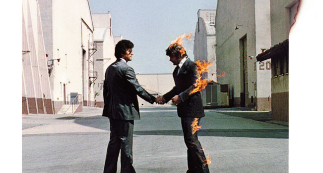 Pink Floyd, Wish You Were Here, 1975 Design: Hipgnosis – Aubrey Powell, Storm Thorgerson, photography by Aubrey Powell © Pink Floyd Music Ltd, image from limited edition print, Browse Gallery