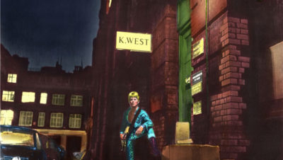 David Bowie, Ziggy Stardust, Album Cover Art, limited edition print,colour artwork copyright Terry Pastor, photo Brian Ward, courtesy Browse Gallery